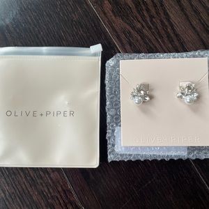 Olive + Piper Bordeaux Earrings